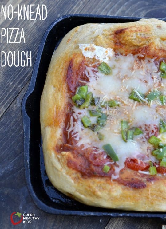 No Knead Whole Wheat Pizza. No Knead whole wheat pizza dough for a fast and easy dinner!