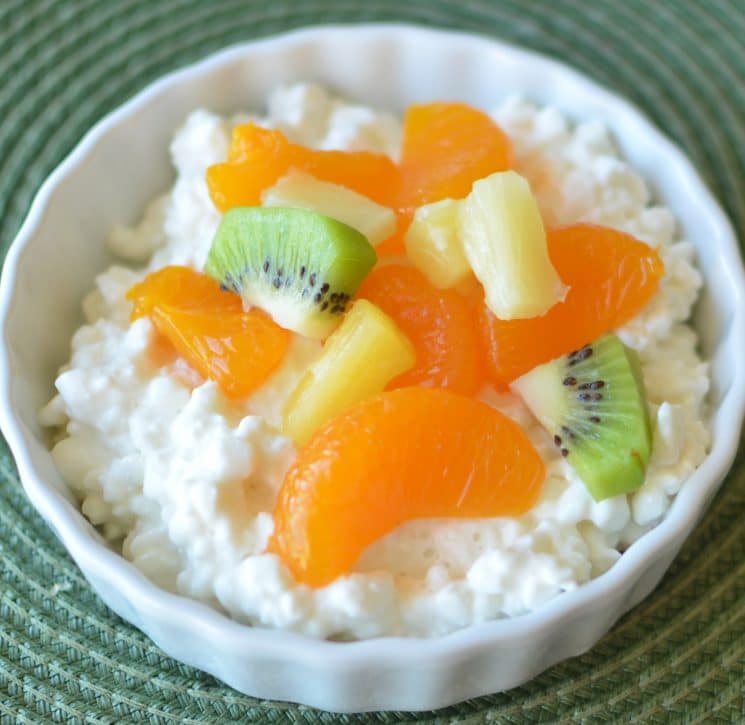 cottage cheese and fruit