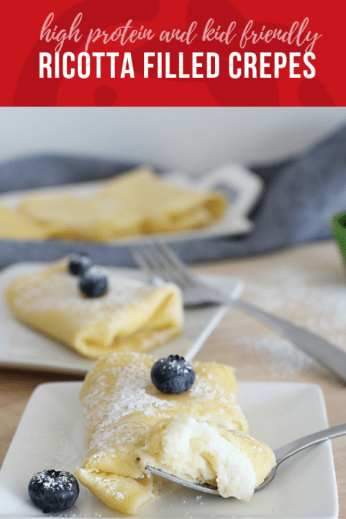 Crepes recheados de ricota / ideias saudáveis e receitas para crianças