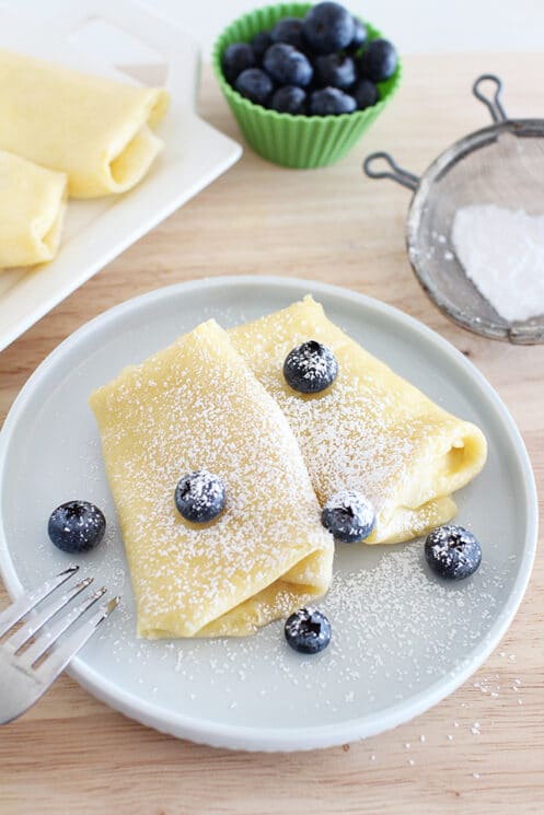 crepes ripiene di ricotta