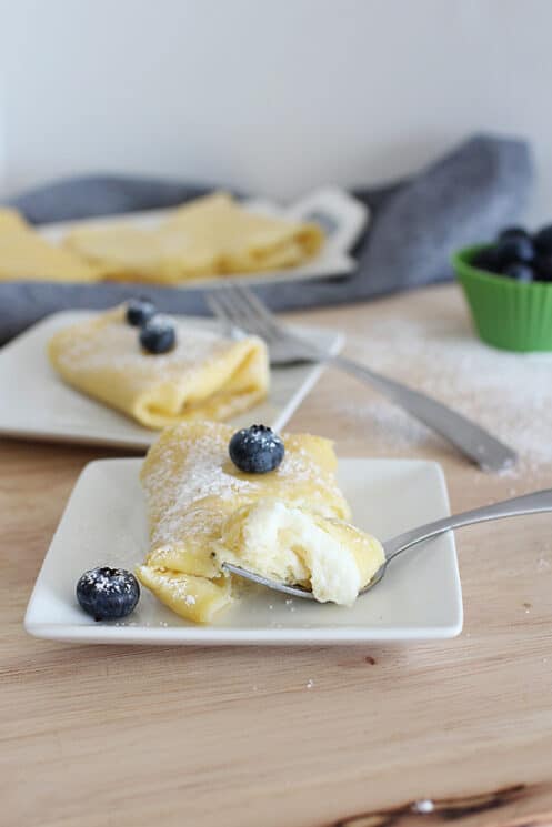  crepes ripiene di ricotta