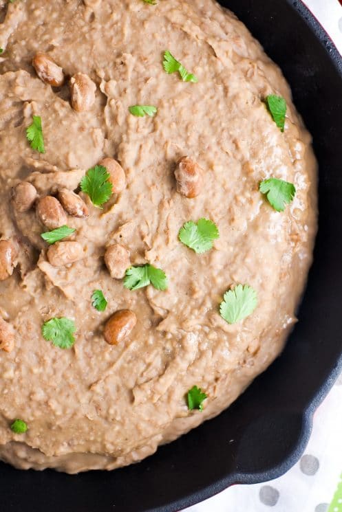 EASY homemade refried beans at a fraction of the cost of canned!