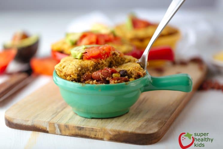 Two Bean-Cornmeal Casserole. No time to shop? Turn your food storage into tonight's dinner!