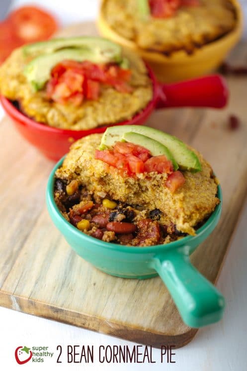 Two Bean-Cornmeal Casserole. No time to shop? Turn your food storage into tonight's dinner!