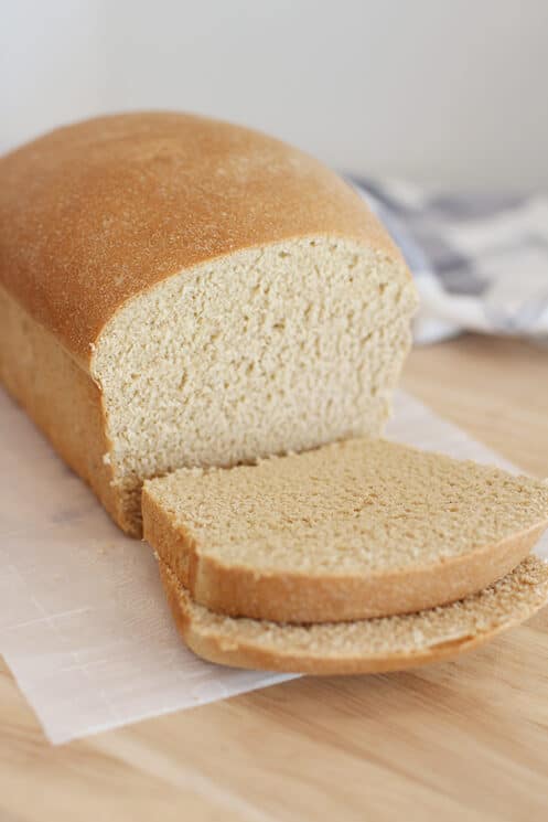 White Whole Wheat Bread sliced