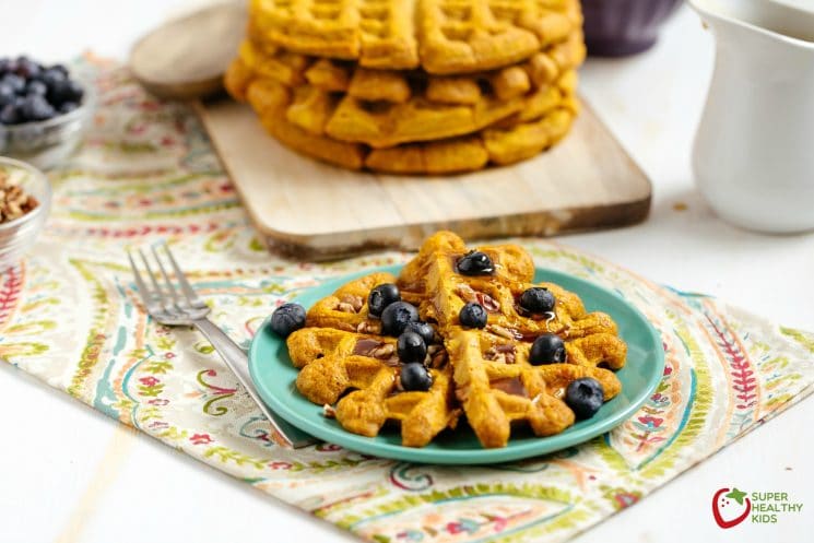 Pumpkin Waffles Recipe. A great way to boost breakfast!