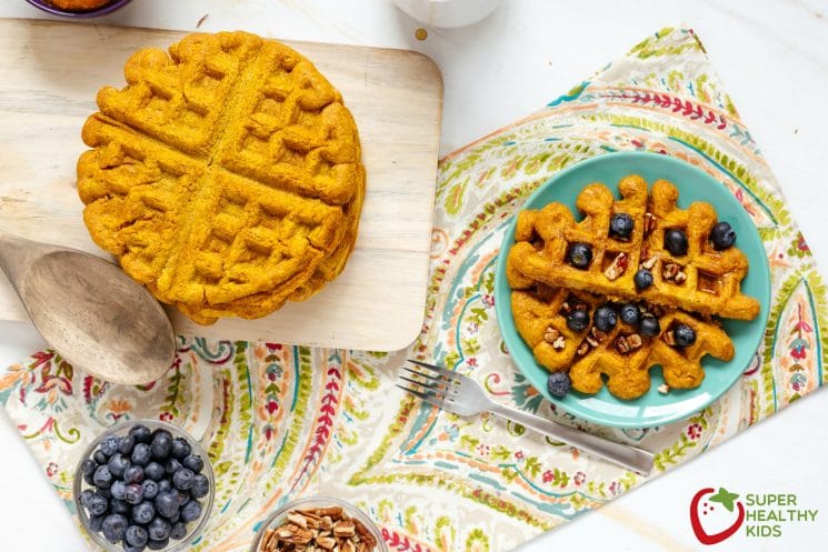 Pumpkin Waffles Recipe. A great way to boost breakfast!