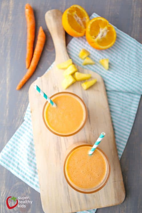 Power Gold Smoothie Recipe. We've got one ingredient in this smoothie that you don't usually find in delicious, sweet smoothies like this!