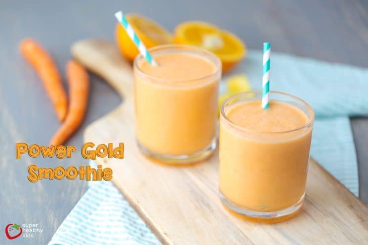 Power Gold Smoothie Recipe. We've got one ingredient in this smoothie that you don't usually find in delicious, sweet smoothies like this!