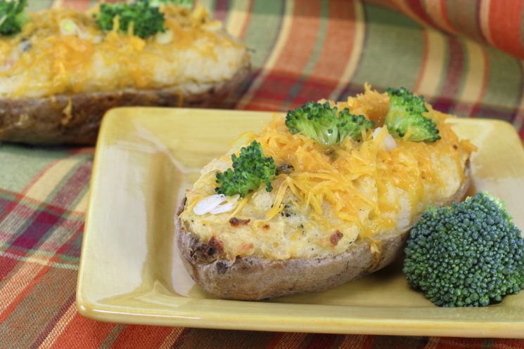 Cheddar Broccoli Baked Potato