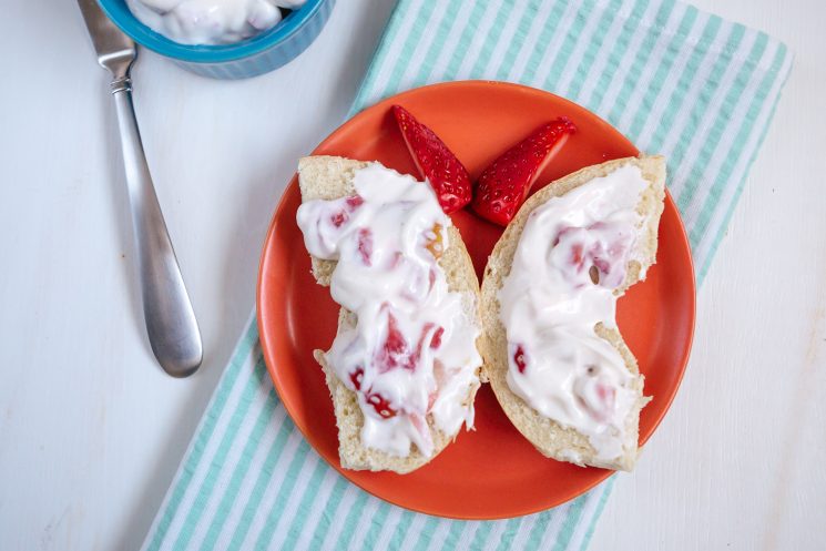 Yogurt Cheese Butterflies Recipe. Have you tried homemade yogurt cheese! It's almost like a science project for my kids!