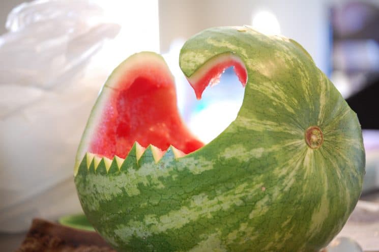Super simple and easy steps to make this watermelon whale.