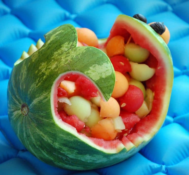 Super simple and easy steps to make this watermelon whale.