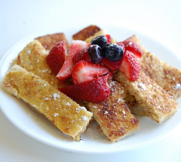 Baked Orange French Toast Recipe. The easy way to make several slices of french toast at once!