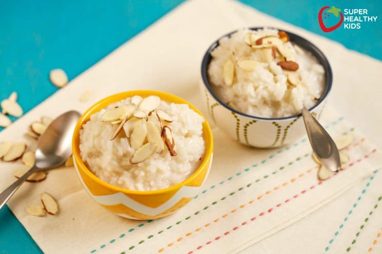 Almond Coconut Rice Pudding. Dessert that leaves you feeling satisfied and not sick!