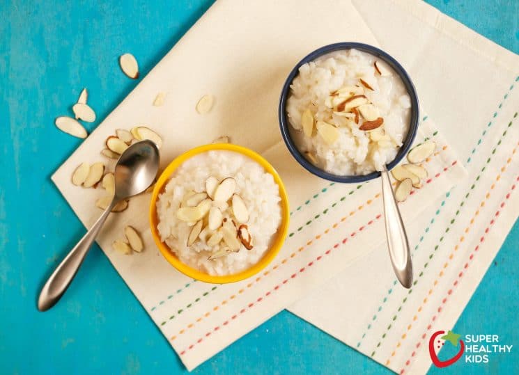 Almond Coconut Rice Pudding. Dessert that leaves you feeling satisfied and not sick!