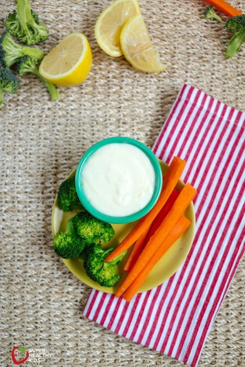 Dipping Broccoli {Lemon White Sauce}. Broccoli's new best friend!