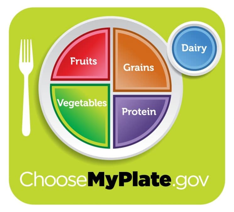 Building a balanced kids meal with choose my plate