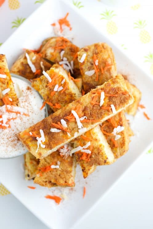 Kids love these carrot cake french toast sticks! | Super Healthy Kids | Food and Drink