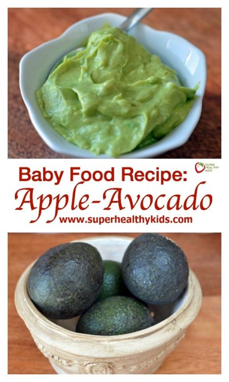 Baby Food Recipe: Apple-Avocado. Baby food! So creamy and perfect as a first foods!