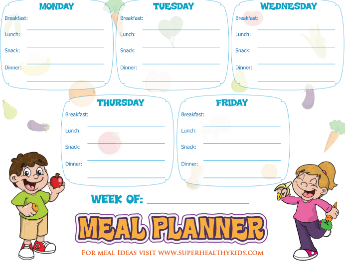 Snack Chart Template