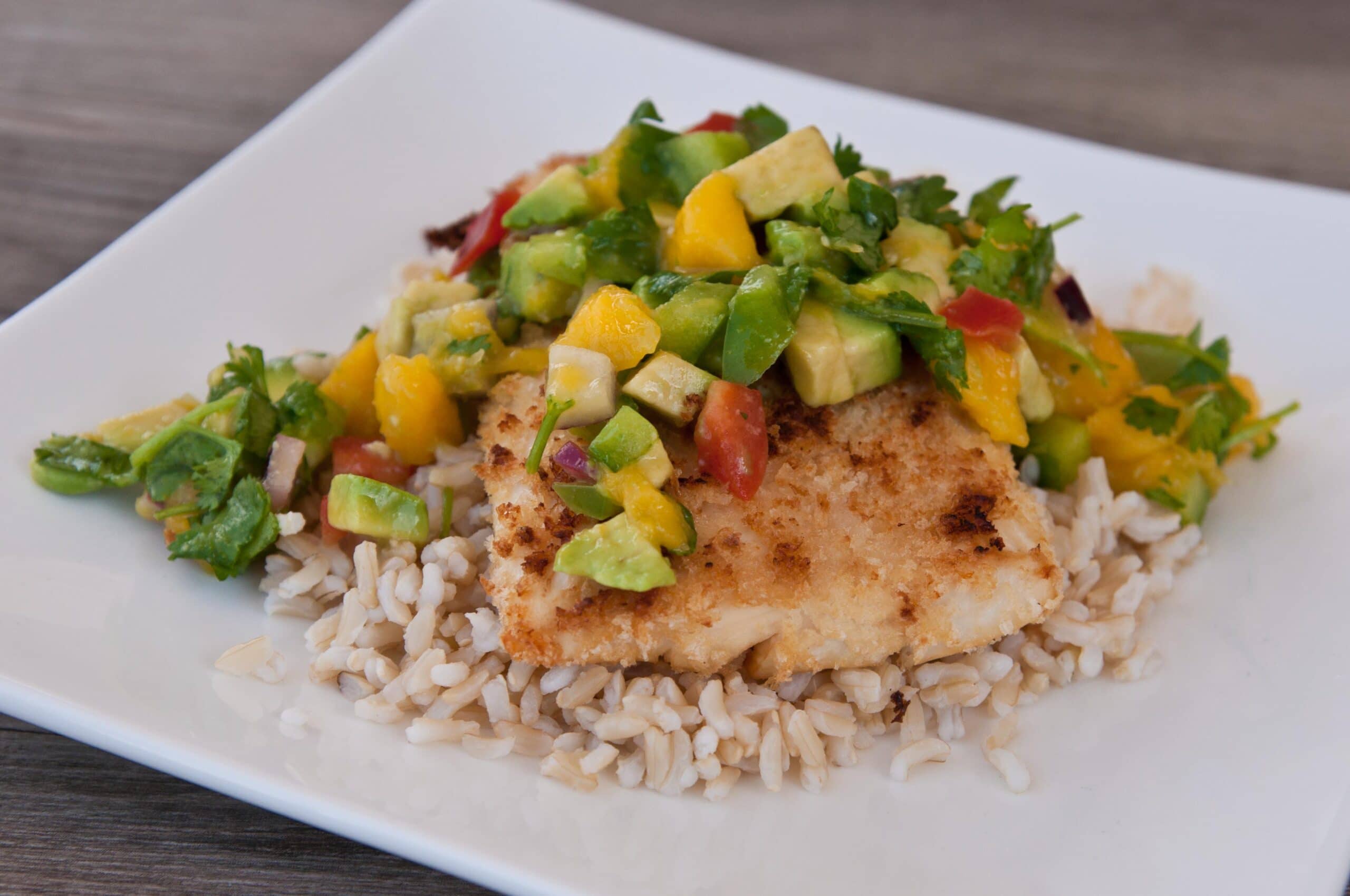 White Fish With Avocado Mango Salsa Super Healthy Kids