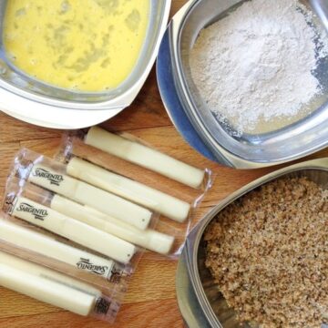 Baked Whole Grain Mozzarella Sticks - SHK