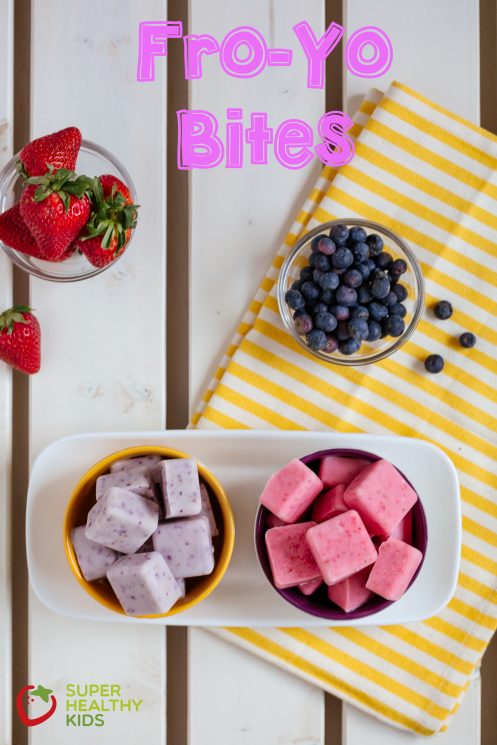 FroYo Bites. These are creamy, full of fruit and a snack kids love!