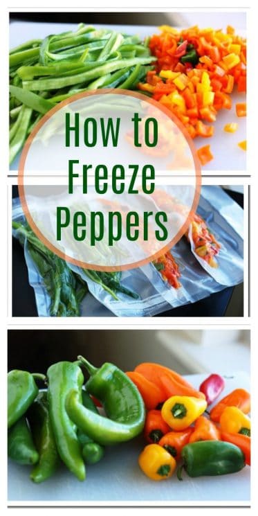 How to Freeze Peppers