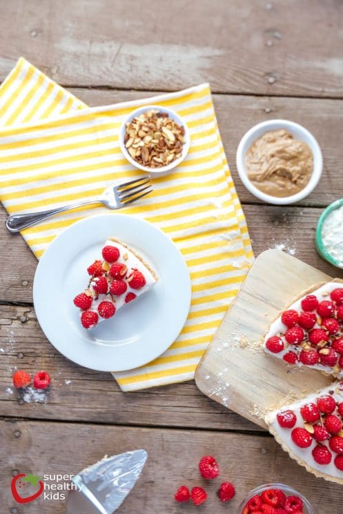 Raspberry Almond Tart. Have fun with this one! Use our crust recipe and then try any topping you like!