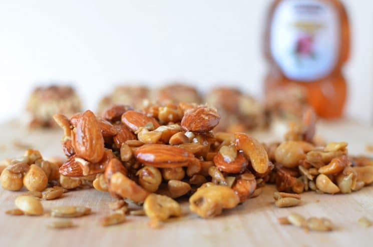 Sweet Nut Clusters Recipe. Crunchy, sweet, and full of healthy nuts- this snack is one we make more often than any other!