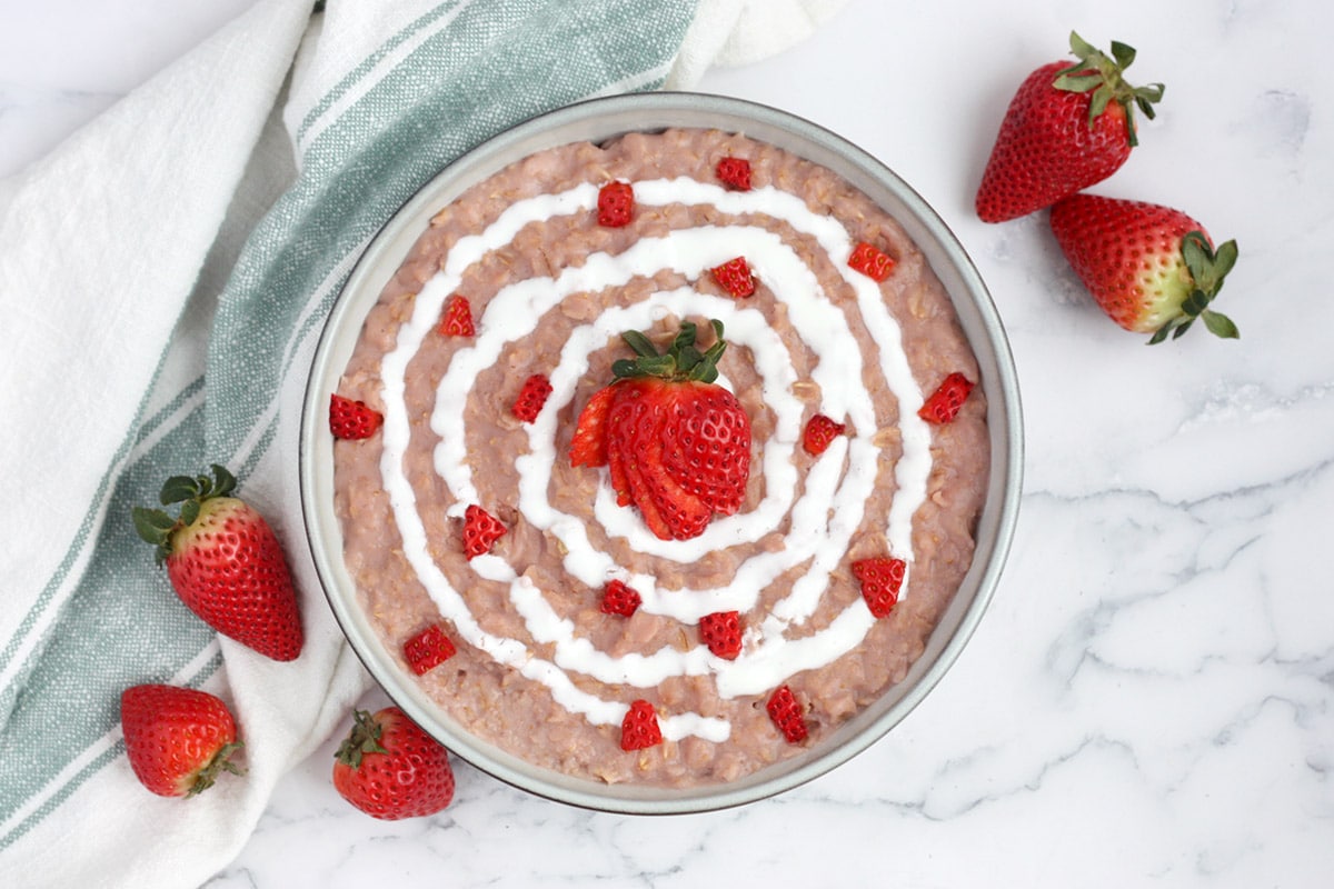 Strawberries and Cream Oatmeal