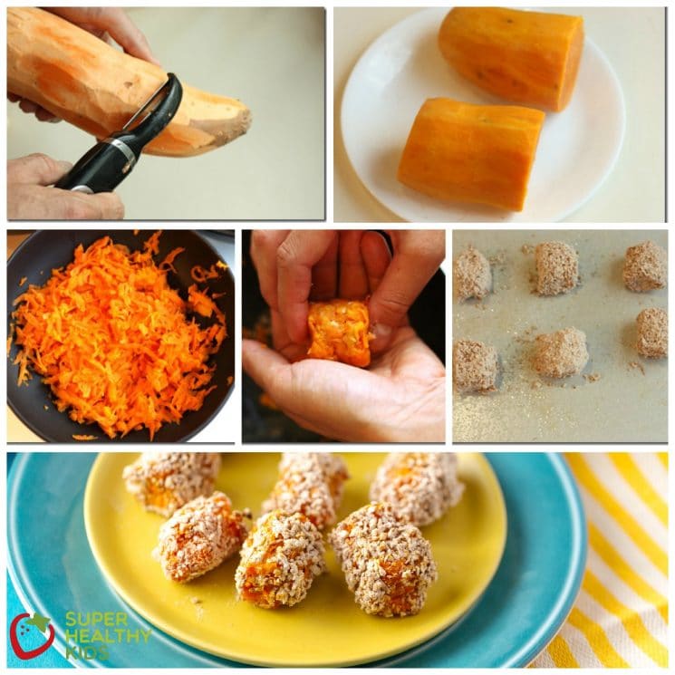 Sweet Potato Tots Recipe. More vitamins than tater tots- SWEET POTATO TOTS!