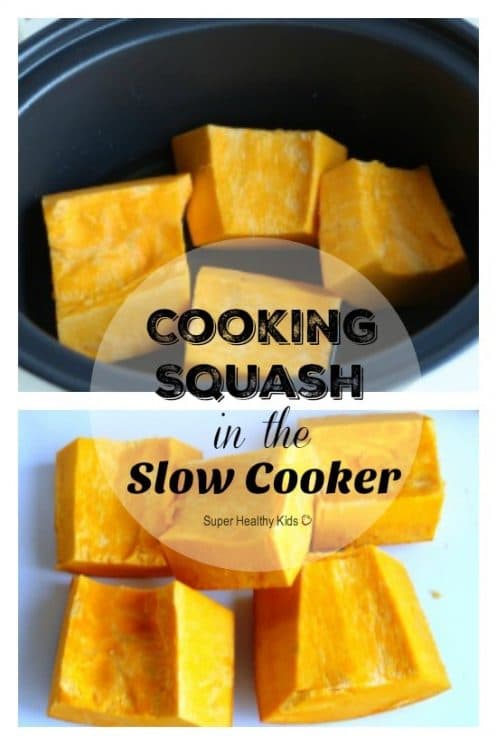 Cooking Squash in the Slow Cooker. Did you know cooking squash could be so simple? https://www.superhealthykids.com/cooking-squash-in-the-slow-cooker/