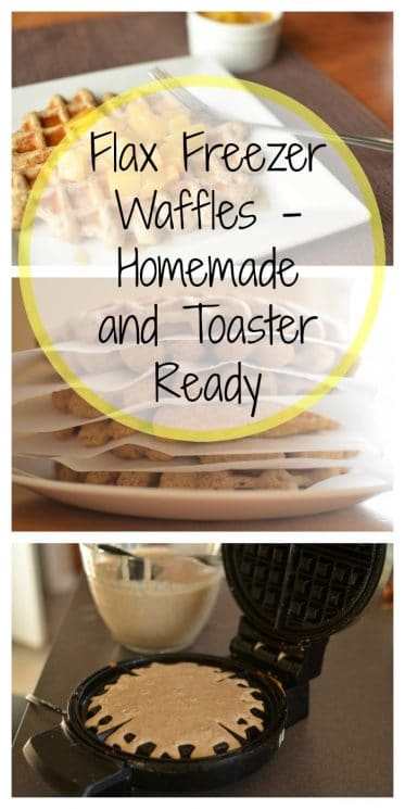 Flax Freezer Waffles - Homemade and Toaster Ready