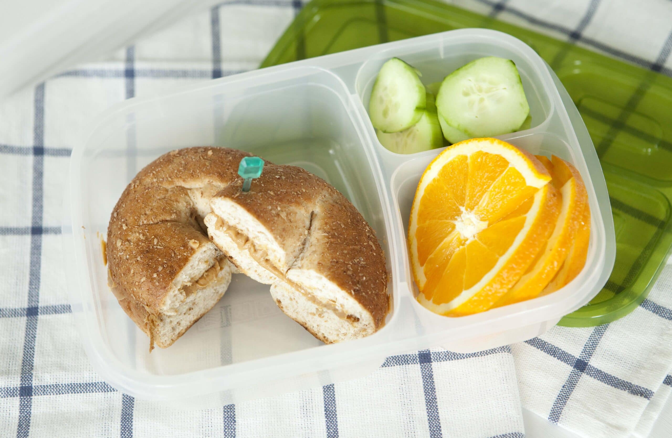 Peanut Butter and Honey Bagels Super Healthy Kids