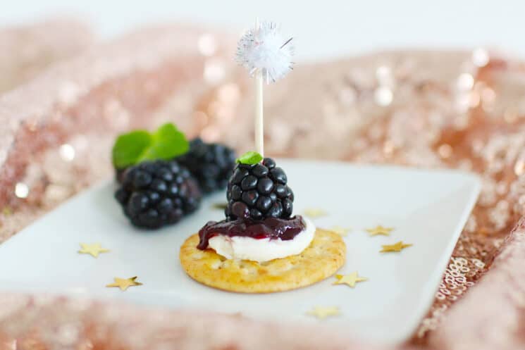 Festive Fruit and Cream Cheese Crackers