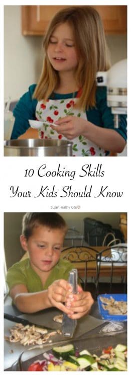 10 Cooking Skills Your Kids Should Know. Do your kids know how to do these 10 things in the kitchen? https://www.superhealthykids.com/10-cooking-skills-your-kids-should-know/