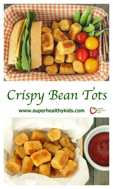 Crispy Bean Tots Recipe. Perfect for toddlers and packed with protein and fiber!