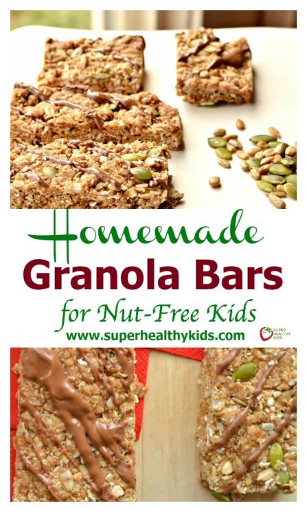 Delicious And Chewy Homemade Granola Bars For Nut Free Kids Super Healthy Kids