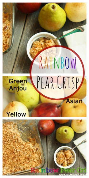 Rainbow Pear Crisp