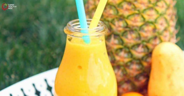 Sunburst Energy Smoothie Recipe. BREAKFAST SMOOTHIE! Such a healthy way to start the day.