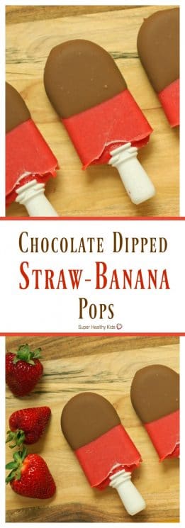 FOOD - Chocolate Dipped Straw-Banana Pops. A healthy treat to hit that sweet spot! https://www.superhealthykids.com/chocolate-dipped-straw-banana-pops/