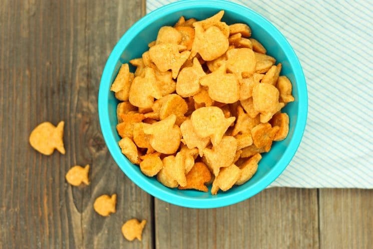 Homemade Whole Wheat Goldfish Crackers. Homemade goldfish! Don't you just love these little fish cutters?