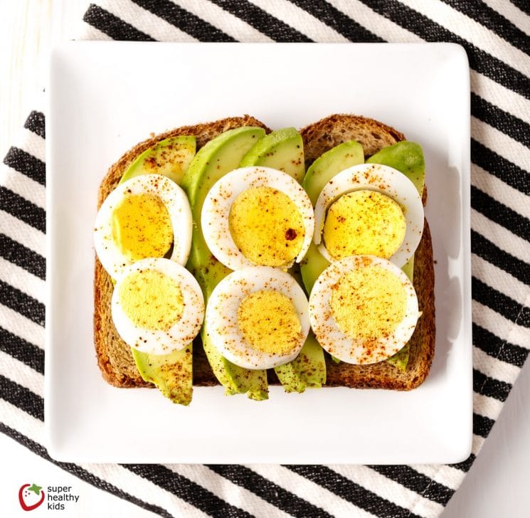 Hard Boiled Eggs on Toast