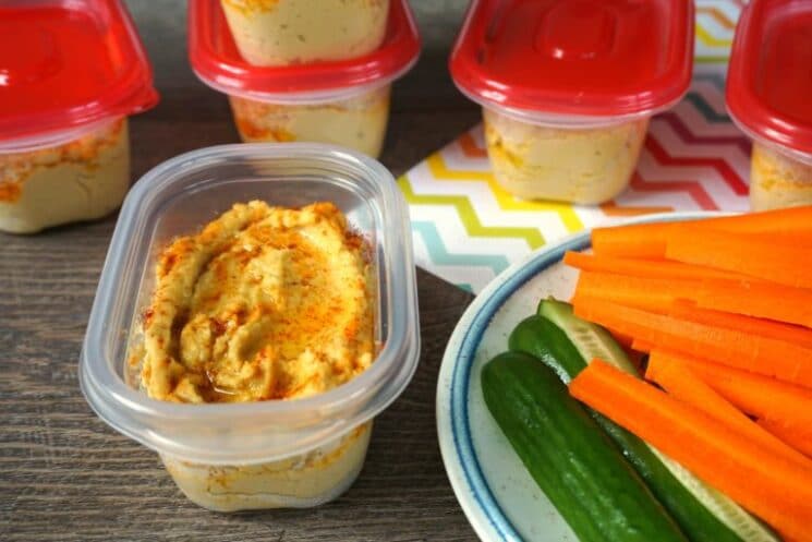 homemade lemon hummus