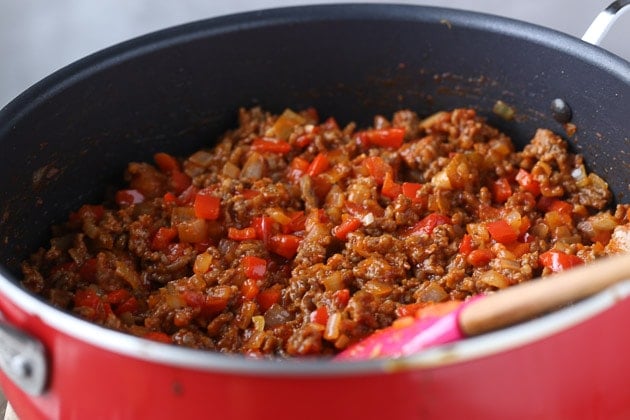 Italian Baked Spaghetti Squash with meat filling