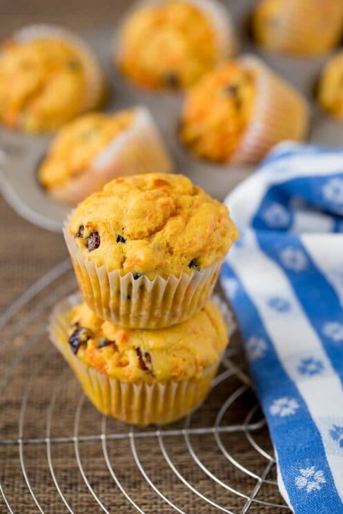 Orange Cranberry Muffins with Carrots