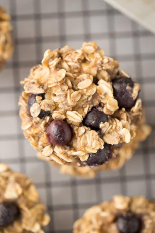 Baked Blueberry Oatmeal Cups for breakfast on the go