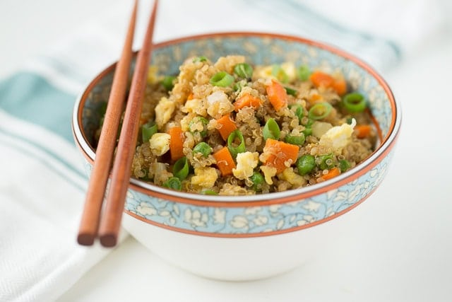 Ditch the fried rice, it's all about Fried Quinoa! Easy and fast to make but so much better for you!